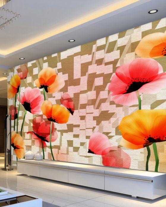 Carta da parati Papaveri